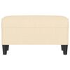 vidaXL Bankje 70x35x41 cm stof cr&egrave;mekleurig