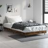 vidaXL Bedframe zonder matras hout gerookt eikenkleurig 90x190 cm