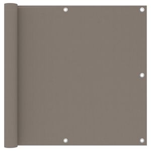 vidaXL Balkonscherm 90x300 cm oxford stof taupe
