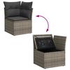 vidaXL Tuin Sofa Set met opslag 5 pcs Zwart poly rattan