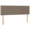 vidaXL Hoofdborden 144x5x78/88 cm stof taupe