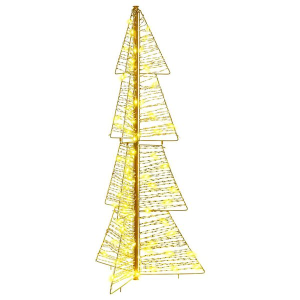 vidaXL Kerstboom met 100 LED Warmwit 120 cm PET