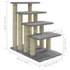 vidaXL Kattenmeubel met sisal krabpalen 63 cm lichtgrijs