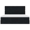 vidaXL Ottoman bed met matrassen 180x200cm fluweel zwart