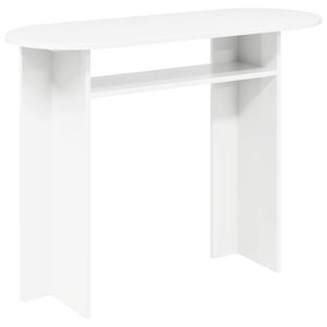 vidaXL Wandtafel Wit 100 x 39,5 x 75 cm Bewerkt hout