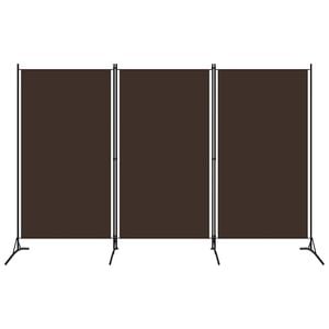 vidaXL Kamerscherm met 3 panelen 260x180 cm bruin
