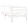 vidaXL Bedframe massief hout wit 90x190 cm