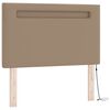 vidaXL Boxspringbed met matras Cappuccino 90 x 200 cm Kunstleer
