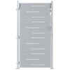 vidaXL Tuinpoort met slot Zilver 96 x 200 cm Roestvrij staal