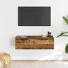 vidaXL Wandkast 68x30x20 cm bewerkt hout oud houtkleurig
