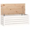 vidaXL Opbergbox wit 89x36,5x33 cm massief grenenhout