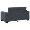 vidaXL Loveseat bank 160x77x82 cm fluweel donkergrijs