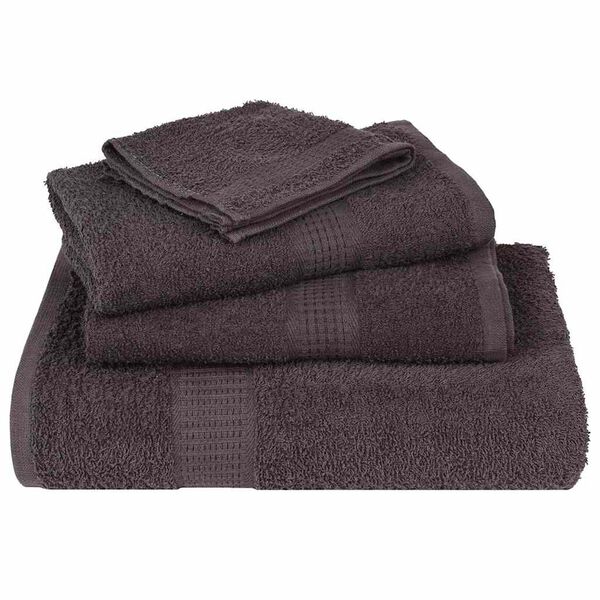 vidaXL Washandjes FROGN 50 st 15x21 cm 360 g/m&sup2; antraciet