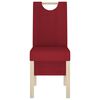 vidaXL Eetkamerstoelen 4 st stof wijnrood