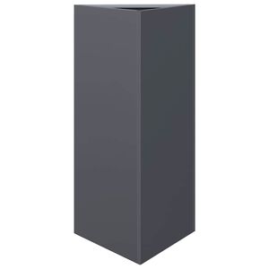 vidaXL Plantenbak driehoek 40x34,5x75 cm staal antracietkleurig