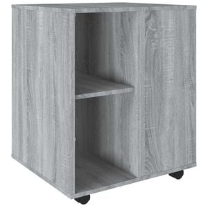 vidaXL Rolkast 60x53x72 cm bewerkt hout grijs sonoma eiken