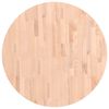 vidaXL Tafelblad rond &Oslash;80x2,5 cm massief beukenhout