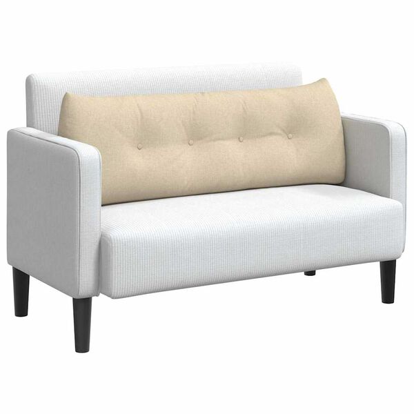 vidaXL Rugkussen Cr&egrave;me 140 x 24 x 50 cm Stof