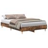 vidaXL Bedframe zonder matras 120x190 cm spaanplaat gerookt eiken