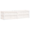 vidaXL Plantenbak 180x50x50 cm massief grenenhout wit