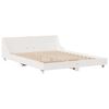 vidaXL Bedframe zonder matras massief grenenhout wit 160x200 cm