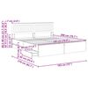 vidaXL Bedframe met lade Sonoma Eiken 180 x 200 cm Ingenieurshout