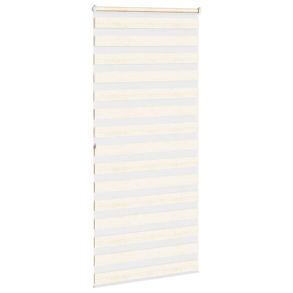 vidaXL Zebra rolgordijn 105x200 cm stofbreedte 100,9cm marmerbeige