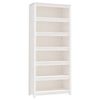 vidaXL Boekenkast 80x35x183 cm massief grenenhout wit
