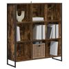 vidaXL Boekenkast Rook Eik 99,5 x 30 x 108,5 cm Bewerkt hout