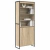 vidaXL Hoge Kasten 2 pcs Sonoma 79 x 36 x 200 cm Bewerkt hout