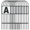 vidaXL Dressuurletters 12 st staal