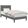 vidaXL Bedframe met hoofdeinde Donkergrijs 90 x 190 cm Fluweel