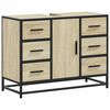vidaXL Wastafelkast 80x33x60 cm bewerkt hout sonoma eikenkleurig