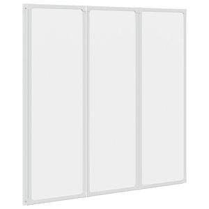 Badscherm 3 panelen vouwbaar 117 x 120 cm
