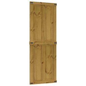 vidaXL Schuifdeur Corona HoningBruin 70 x 210 cm Massief grenenhout