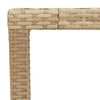 vidaXL Tuintafel 90x90x75 cm poly rattan en acaciahout beige