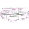 vidaXL 4-delige Loungeset pallet massief acaciahout