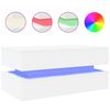 vidaXL Salontafel met LED-verlichting 90x50x40 cm wit