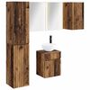 vidaXL Badkamerkastenset 5 st Oud hout Bewerkt hout