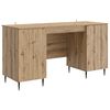 vidaXL Bureau Artisanaal eiken Bewerkt hout 142,5 x 50 x 75 cm