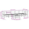 vidaXL 7-delige Loungeset massief grenenhout