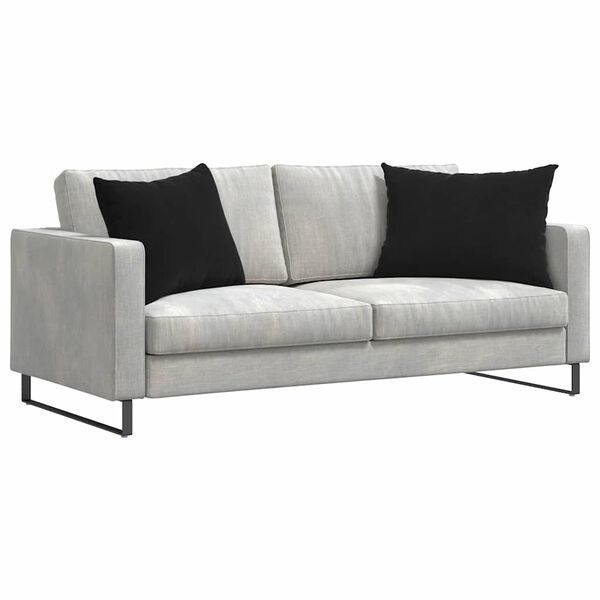 vidaXL Sofa Kussens 2 stuks Zwart 70 x 50 cm Cordstof