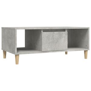vidaXL Salontafel 90x50x36,5 cm bewerkt hout betongrijs