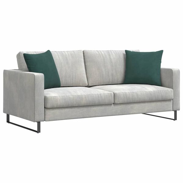 vidaXL Sofa Kussens 2 stuks Donkergroen 45 x 45 cm Cordstof