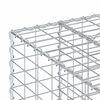 vidaXL Gabion Verhoogd Bed Zilver 100 x 60 x 55 cm