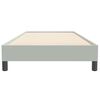 vidaXL Boxspring zonder matras fluweel lichtgrijs 90x220 cm