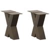 vidaXL Salontafelpoten 2 st X-vormig 40x(30-31) cm staal naturel