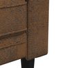 vidaXL Chesterfieldbank Bruin 182.5 x 74.5 x 74.5 cm Faux suede leer