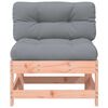 vidaXL Middenbank met kussens massief douglashout