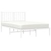 vidaXL Bedframe met hoofdbord metaal wit 120x200 cm
